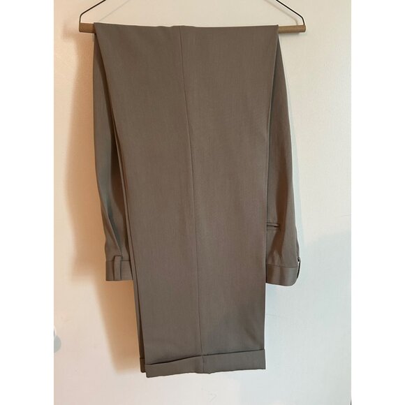 Perry Ellis Portfolio Light Brown Dress Pants 36/34 - Picture 2 of 7